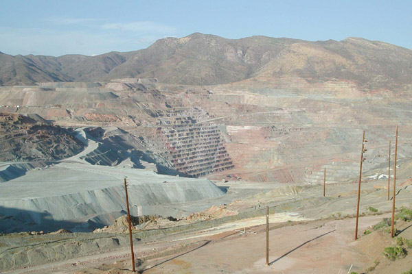 Copper mining in Arizona