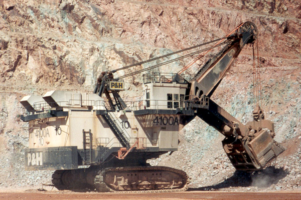 Copper mining in Arizona