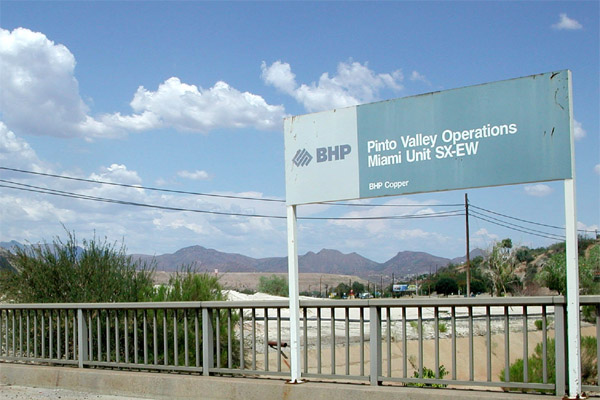 Copper mining in Arizona